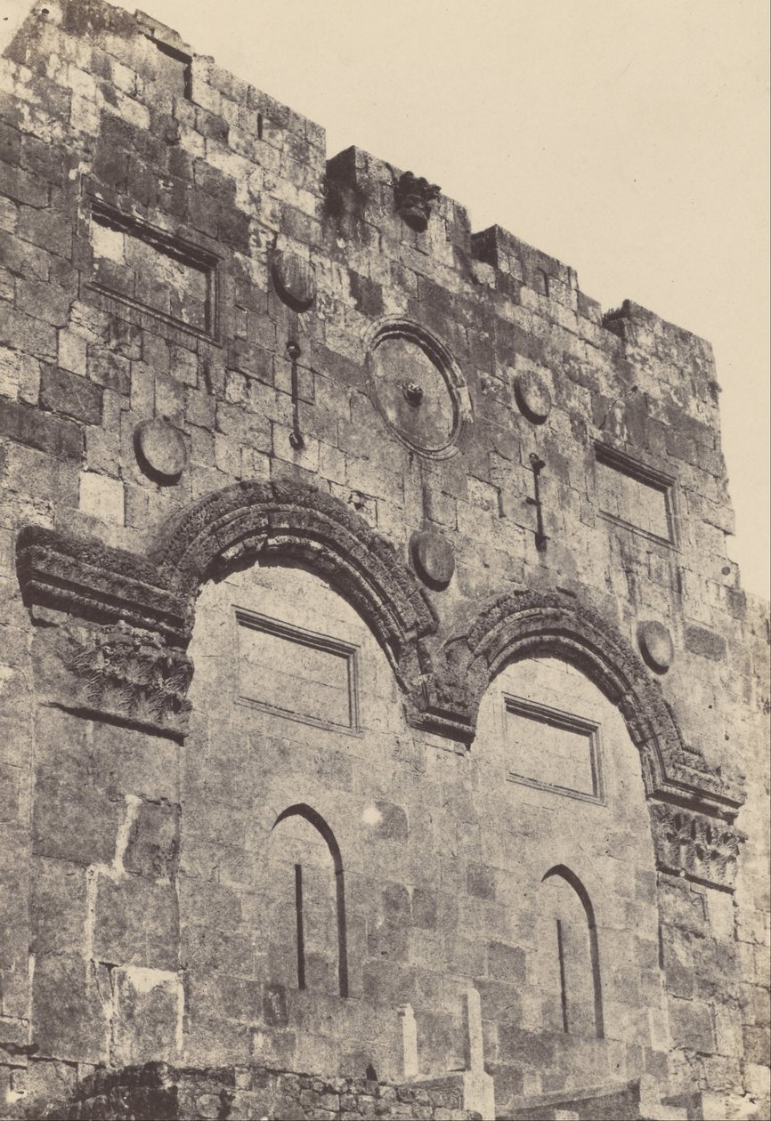 فلسطين. القدس. البوابة الذهبية بواسطة ماكسيم دو كامب