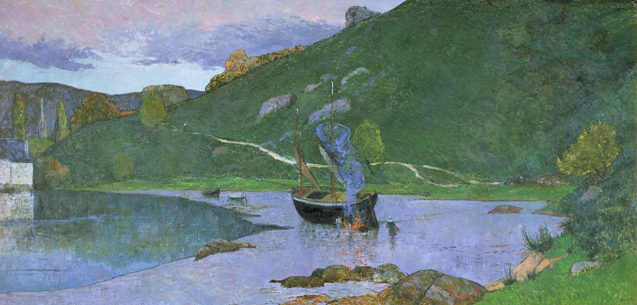 المناظر الطبيعية في Pont-Aven ، c.1893-94 بواسطة مكسيم اميل لويس موفرا