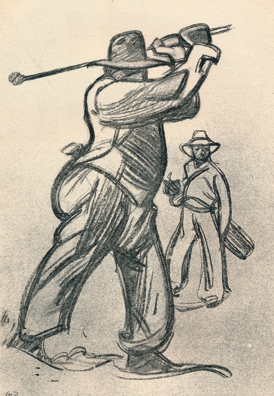 لاعب الجولف ، c1920 ، 1923 بواسطة ماكسيم بيير جول ديثوماس