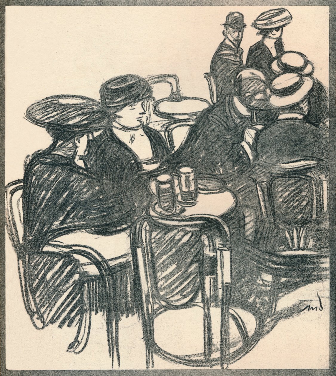 مقهى تراس ، c1920 ، 1923 بواسطة ماكسيم بيير جول ديثوماس