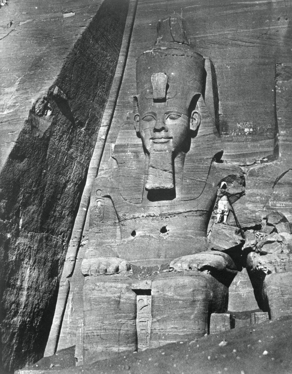 تمثال ضخم ، مصر ، 1852. بواسطة ماكسيم دو كامب