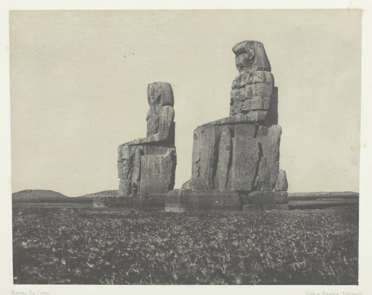 جورنه ، كولوسي ، طيبة ، 184951 ، طبع 1852. بواسطة ماكسيم دو كامب