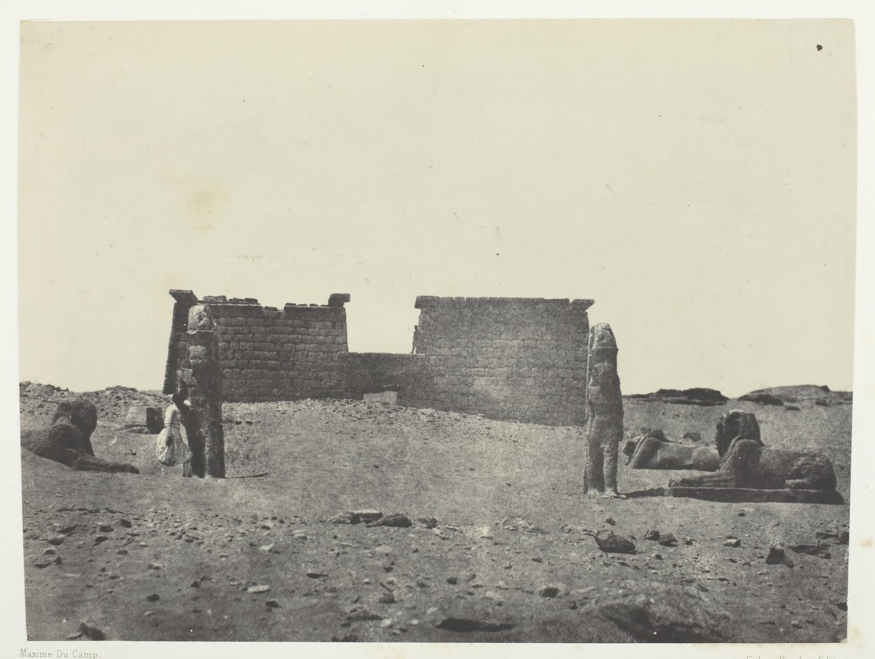Hémi-Spéos De Séboua ، دروموس ، النوبة ، 184951 ، طُبع عام 1852. بواسطة ماكسيم دو كامب