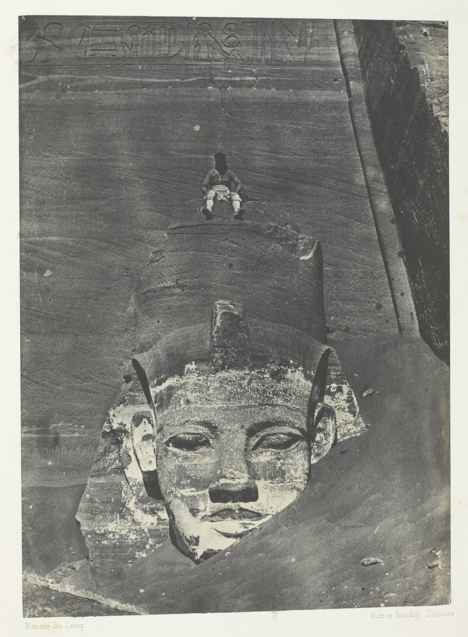 إبسامبول ، العملاق الغربي لسبيوس دي فريه ، النوبة ، 184951 ، طُبع عام 1852. بواسطة ماكسيم دو كامب