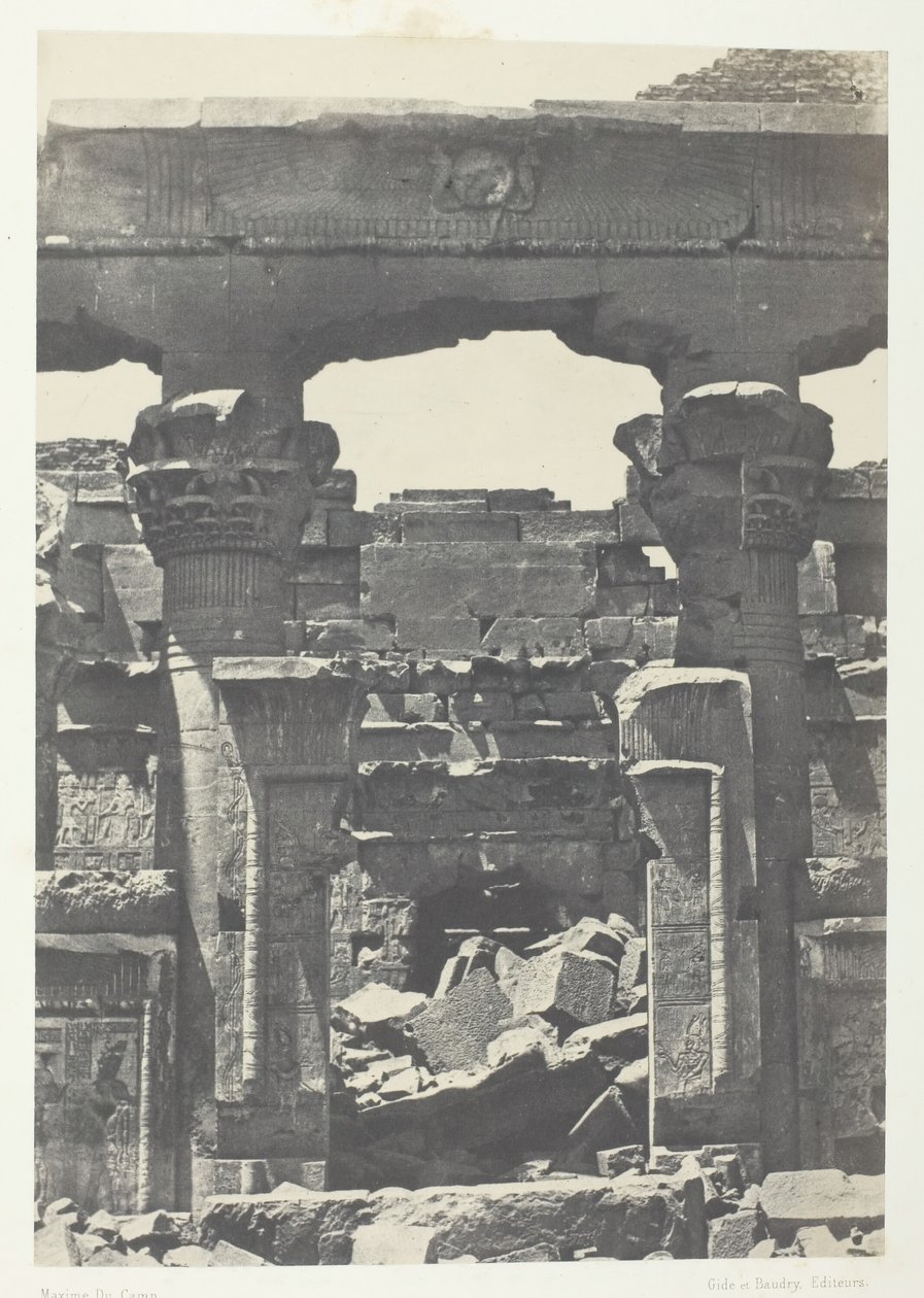 كلابشة ، بوابة بروناوس ، النوبة ، 184951 ، طبعت 1852. بواسطة ماكسيم دو كامب