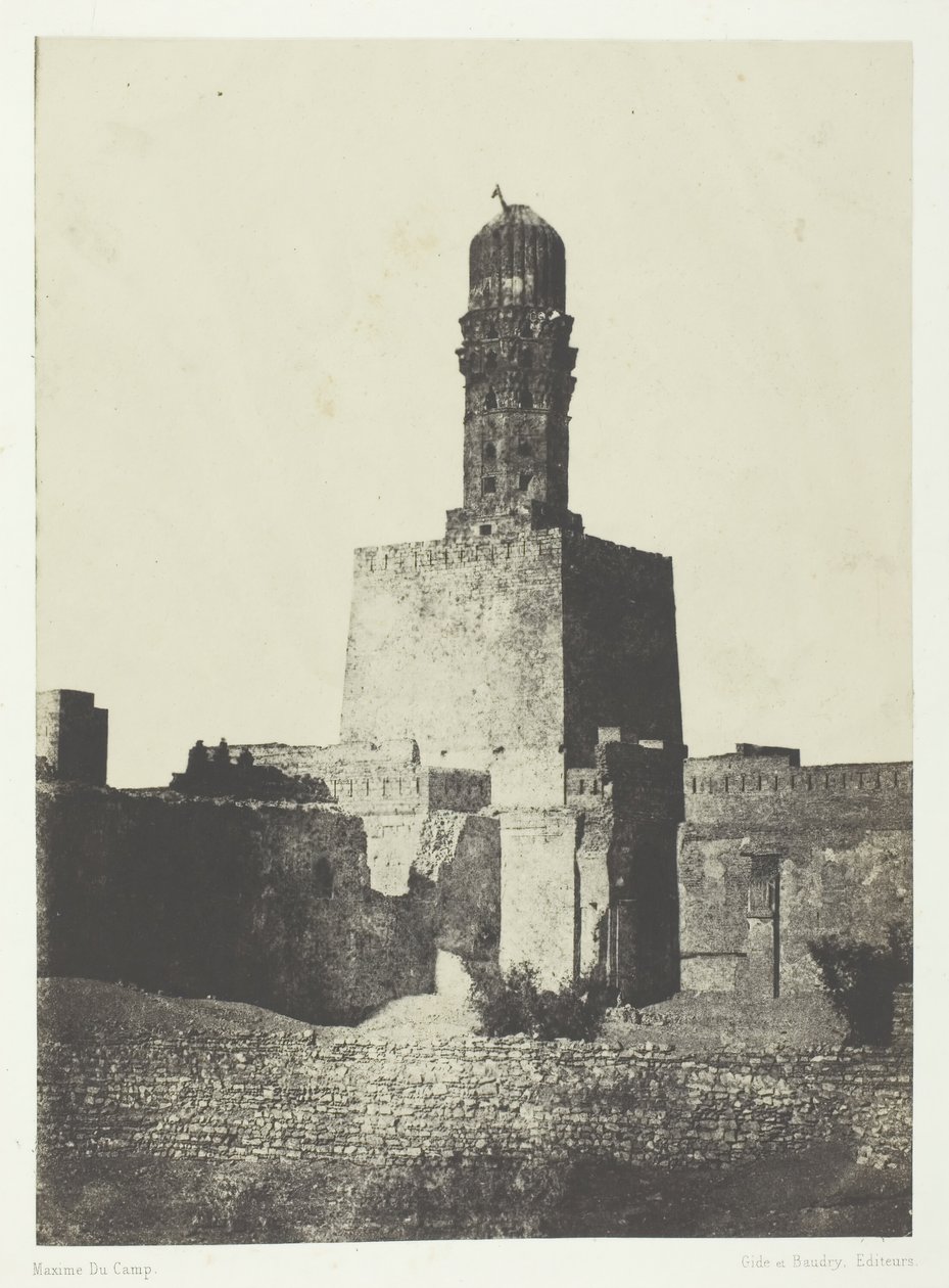 مسجد الخليفة حكيم بامر الله ، القاهرة ، 184951 ، طبعت 1852. بواسطة ماكسيم دو كامب