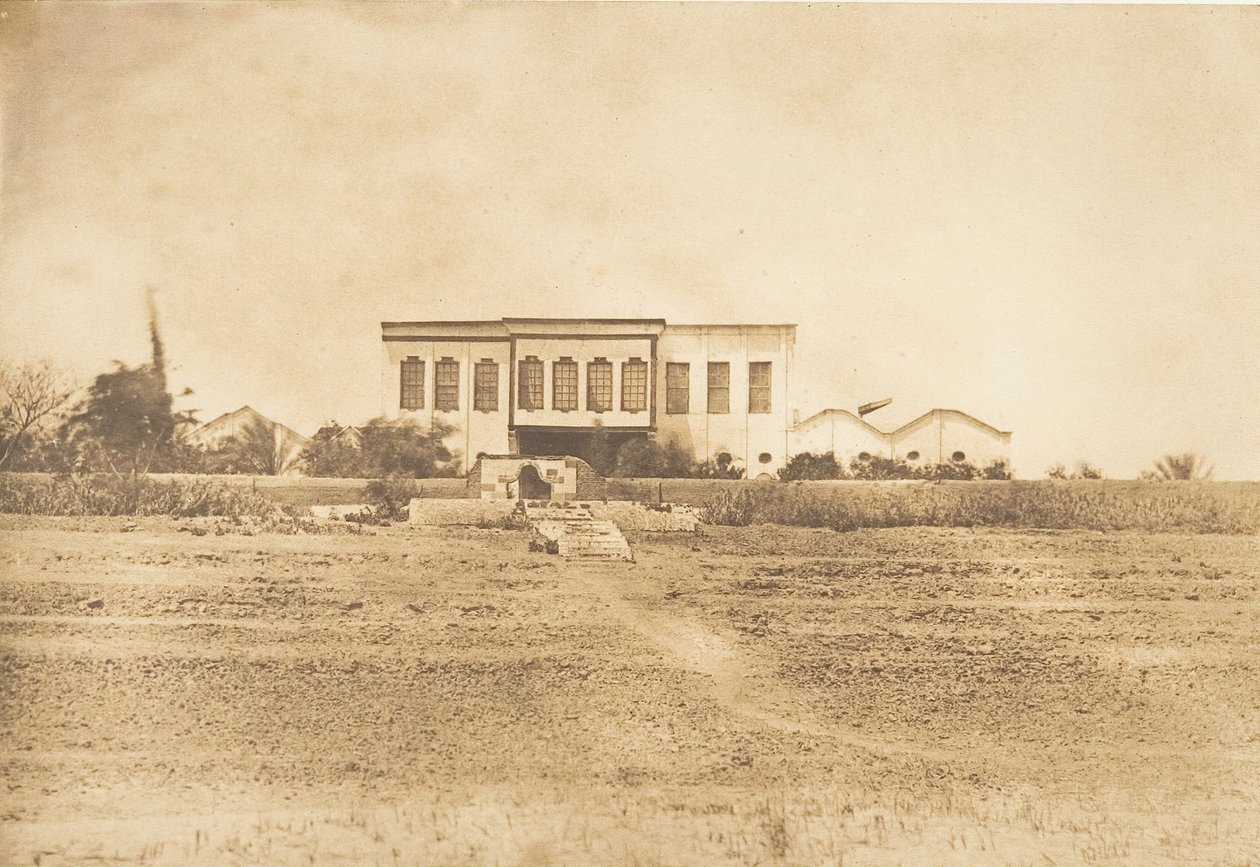 قصر محميت علي ، في إسني ، 1849-50. بواسطة ماكسيم دو كامب