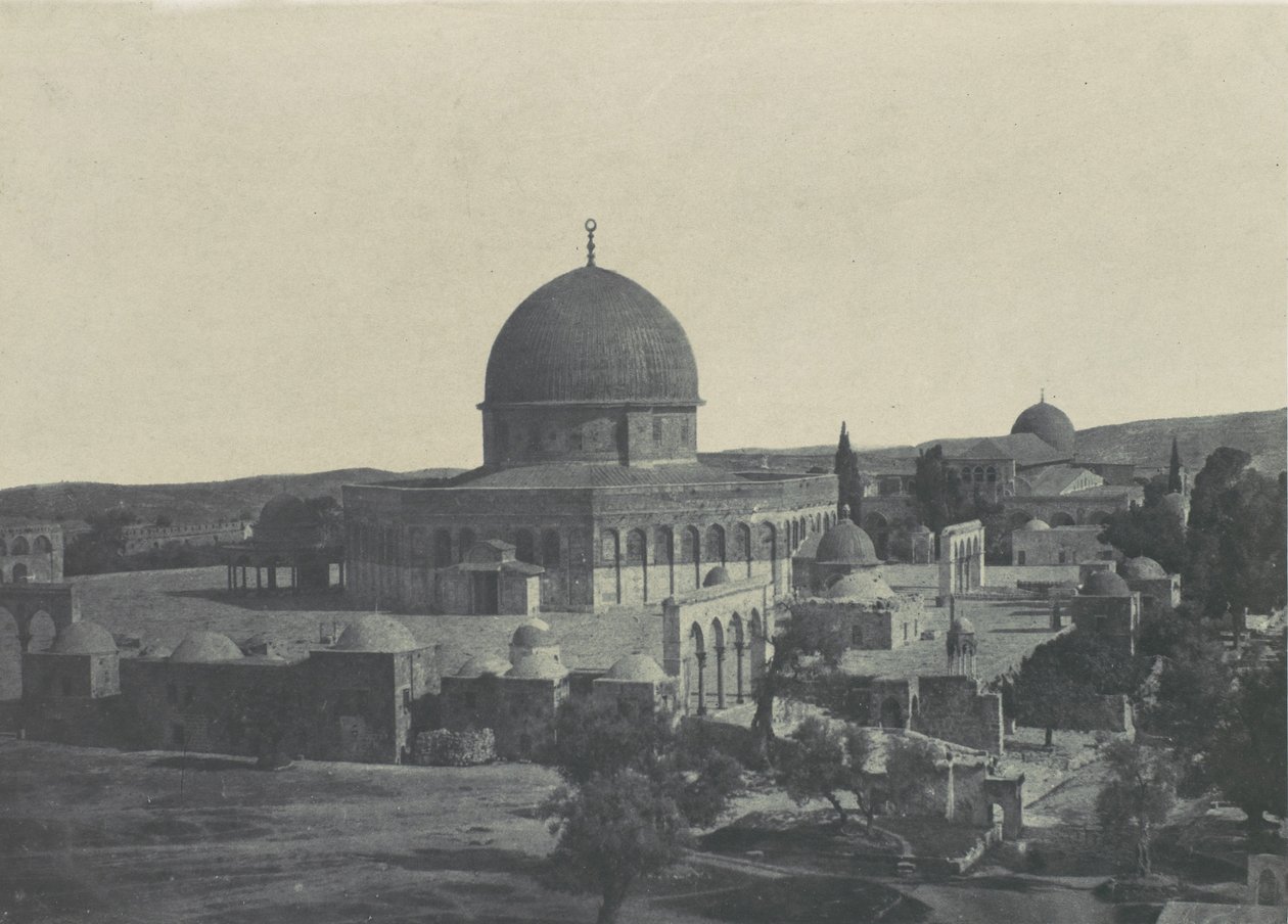 فلسطين. بيت المقدس. جامع عمر 1850. بواسطة ماكسيم دو كامب