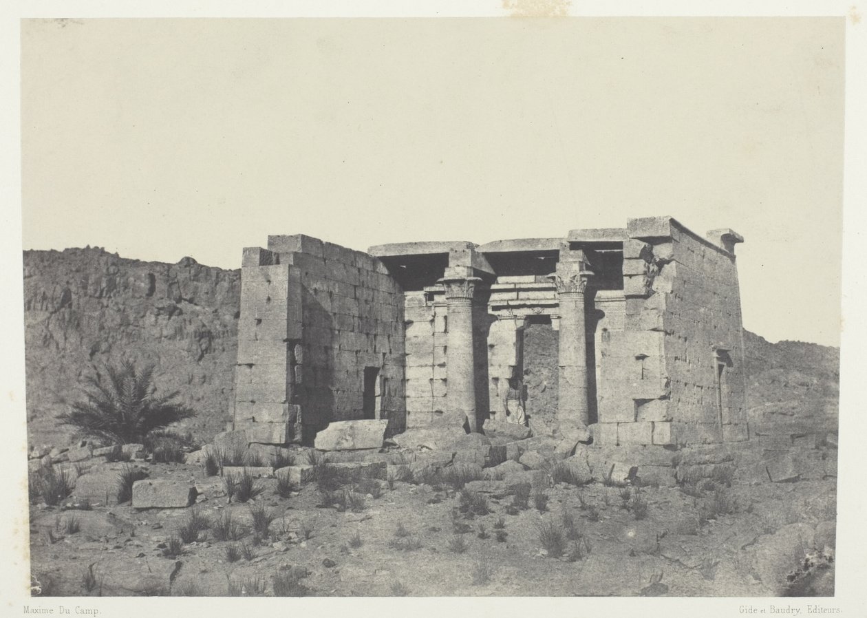 معبد طافه (التافيس القديم) ، النوبة بواسطة ماكسيم دو كامب