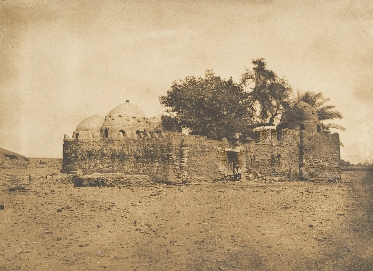 ضريح الحاج عبد الله المرابط في هرمنت ، 1849-50. بواسطة ماكسيم دو كامب