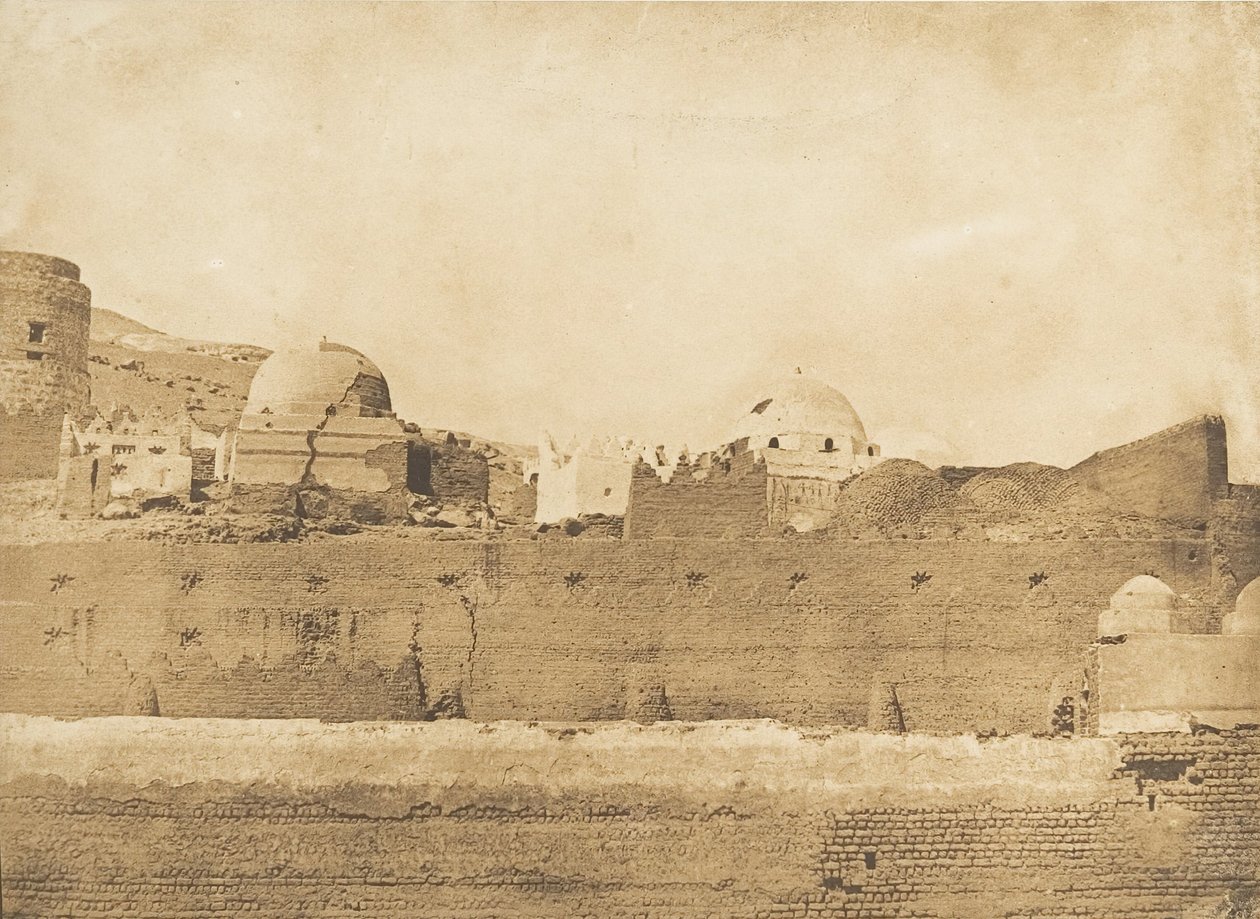 مقابر المسلمين في سيوت ، 1849-50. بواسطة ماكسيم دو كامب