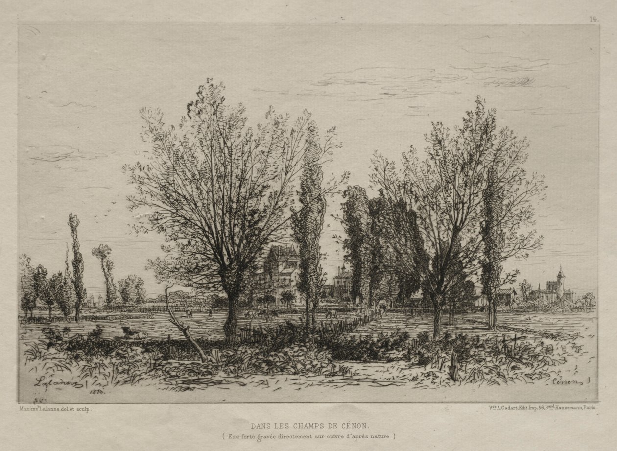 في ميادين سينون 1876. بواسطة مكسيم لالان