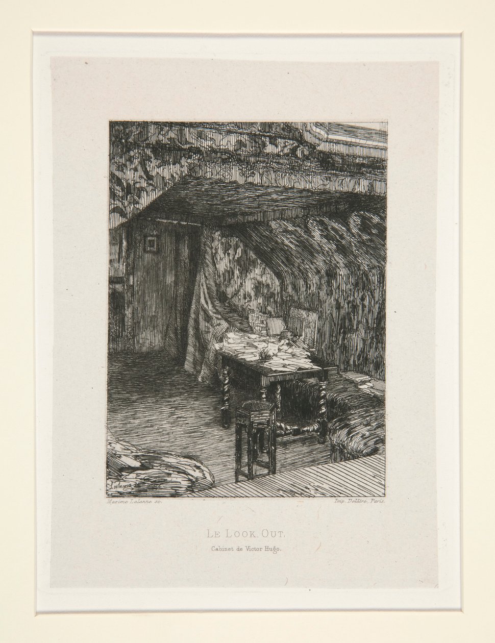 Le lookout ، خزانة de Victor Hugo (The Look-Out ، مكتب فيكتور هوغو) ، رر. 9 من جناح Chez Victor Hugo (Victor Hugo بواسطة مكسيم لالان