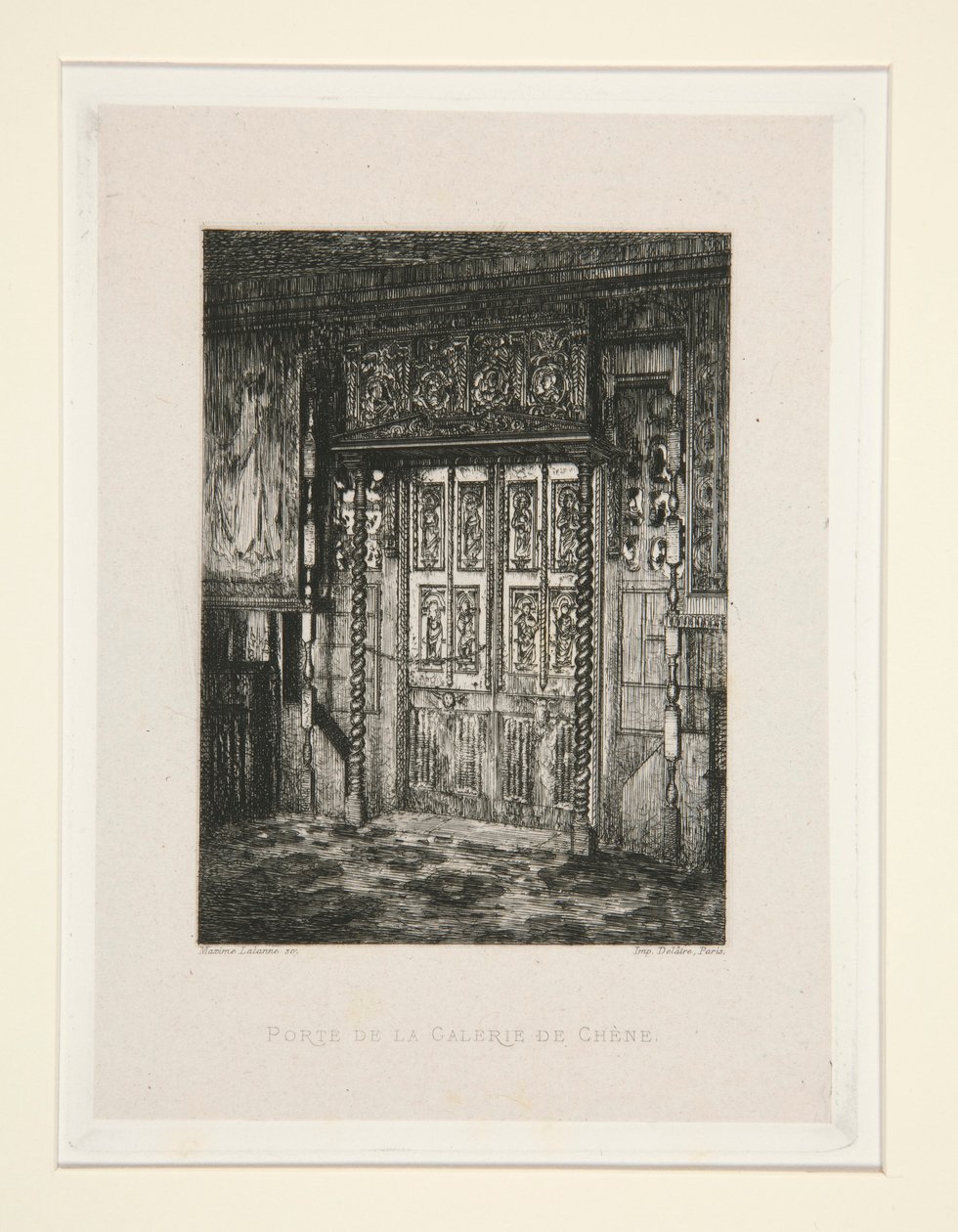 Porte de la galerie de ch؟ ne (باب معرض البلوط) ، رر. 8 من جناح Chez Victor Hugo (Victor Hugo بواسطة مكسيم لالان