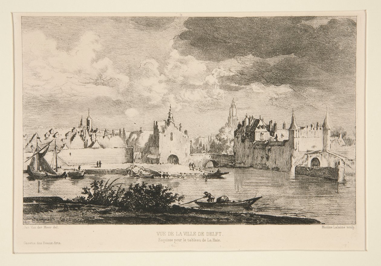 Vue de la ville de Delft (منظر لمدينة ديلفت) بواسطة مكسيم لالان