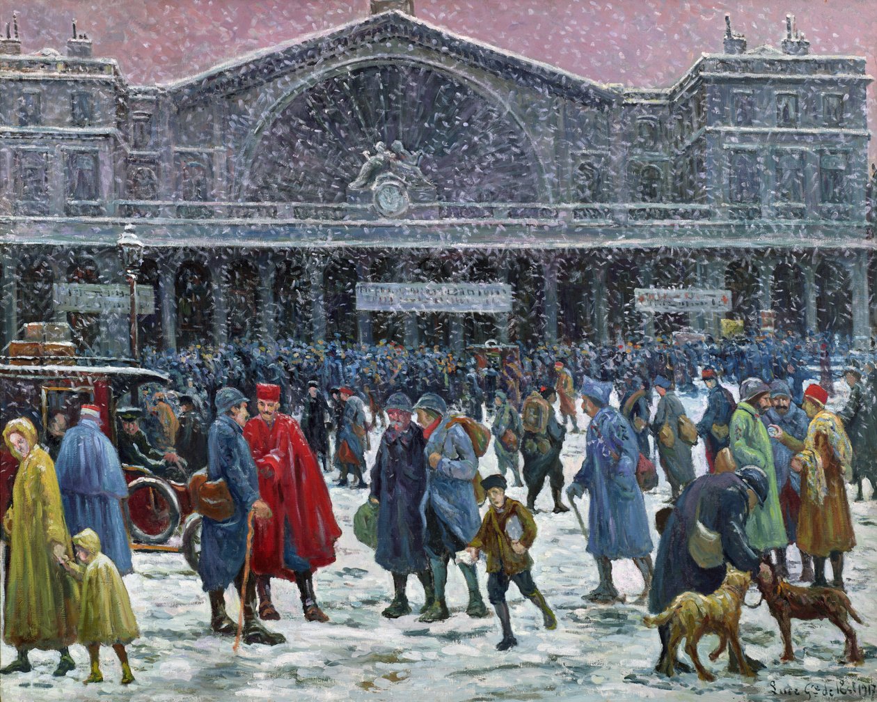 Gare de l&39;Est Under Snow، 1917 بواسطة ماكسيميلين لوس