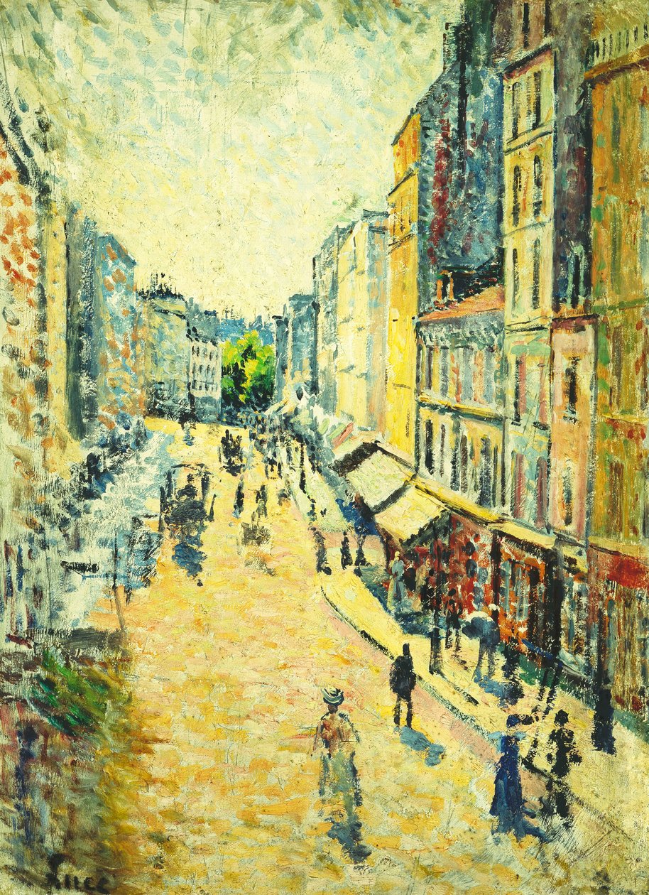 شارع في عبايات ؛ La Rue des Abesses ، 1895 بواسطة ماكسيميلين لوس