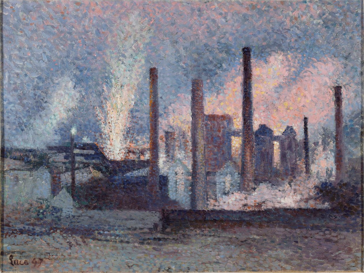 أعمال الصلب في Charleroi Steelworks في شارلروا ، 1897. بواسطة ماكسيميلين لوس