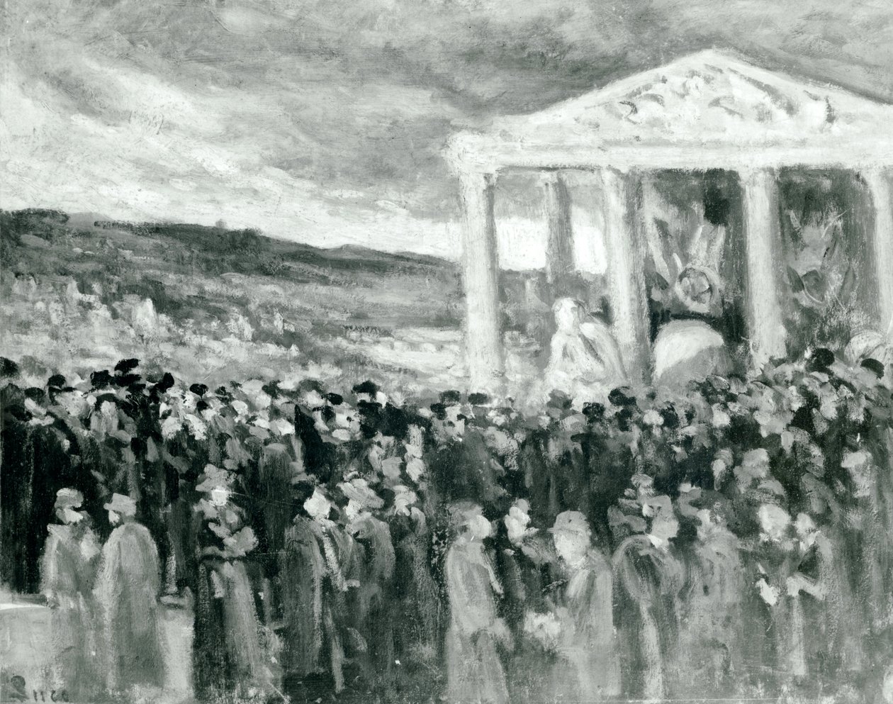 دفن أوغست رودين في فيلا دي برلانتس ، 1917 بواسطة ماكسيميلين لوس