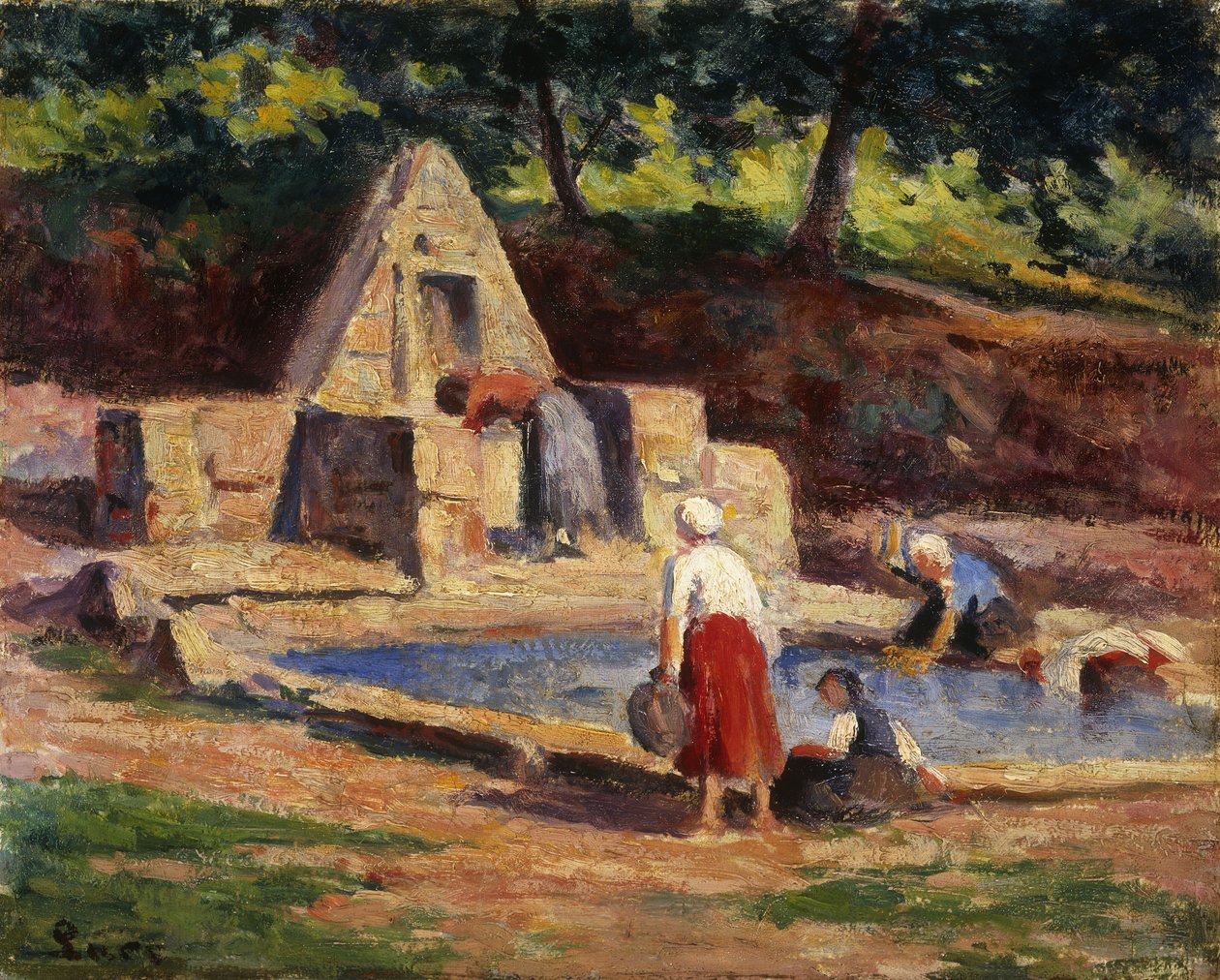 خادمات الغسيل ، كيرموستر ؛ Kermouster ، Les Lavandieres ، 1914-1915 بواسطة ماكسيميلين لوس