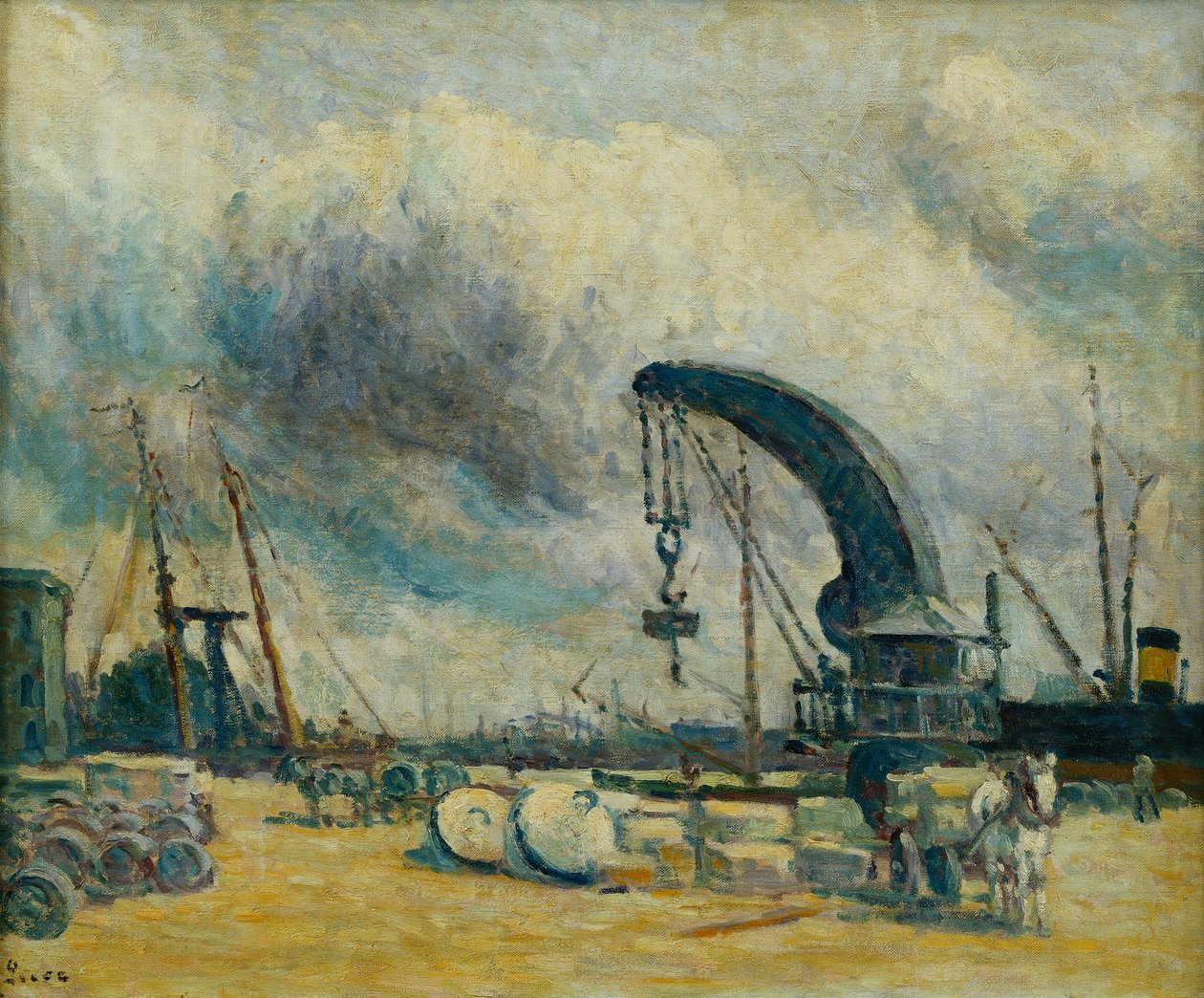 الميناء ، Quai a Schiedamm ، 1907 بواسطة ماكسيميلين لوس