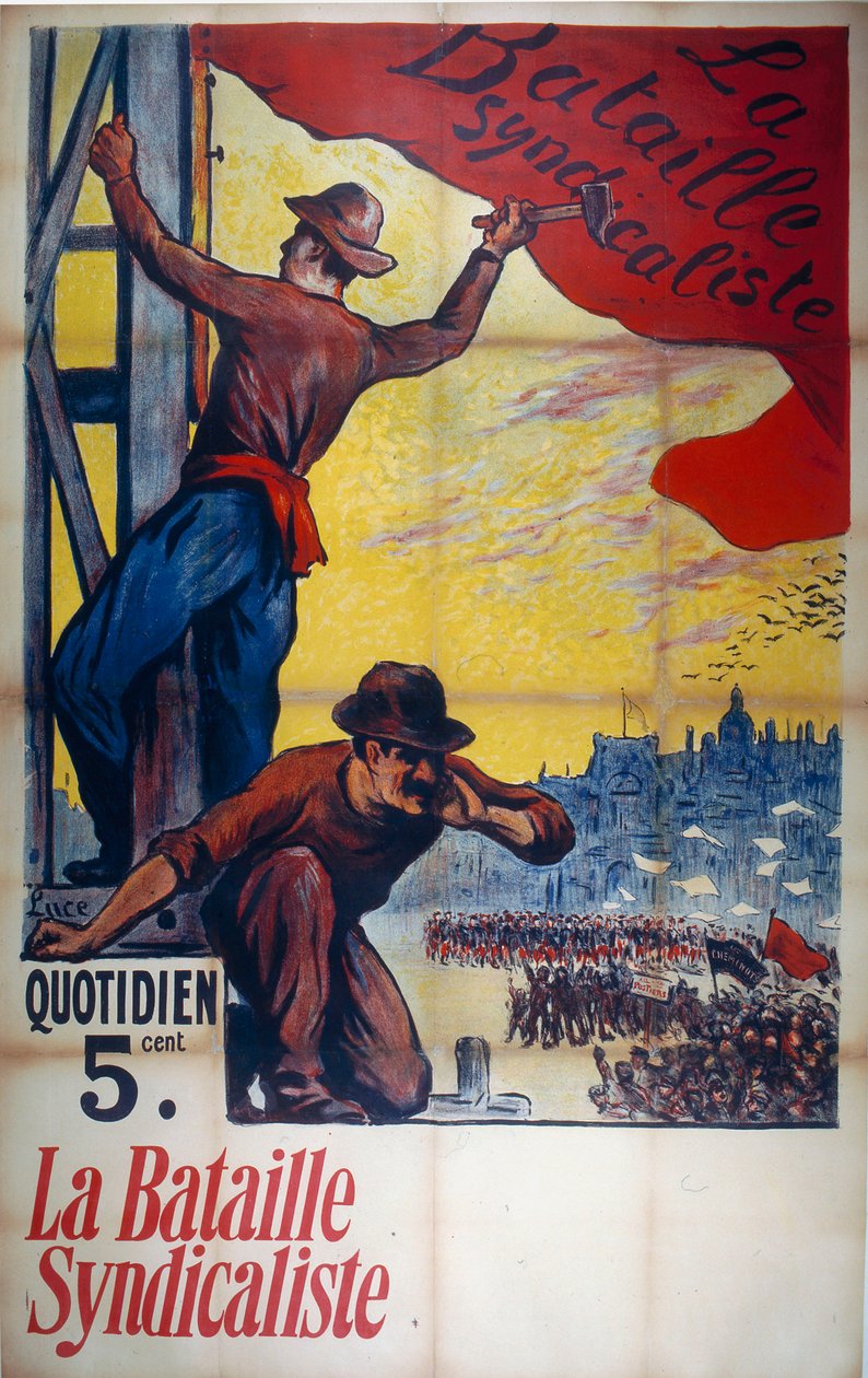 جريدة La Bataille النقابية 27 أبريل 1911 ، 1911. بواسطة ماكسيميلين لوس