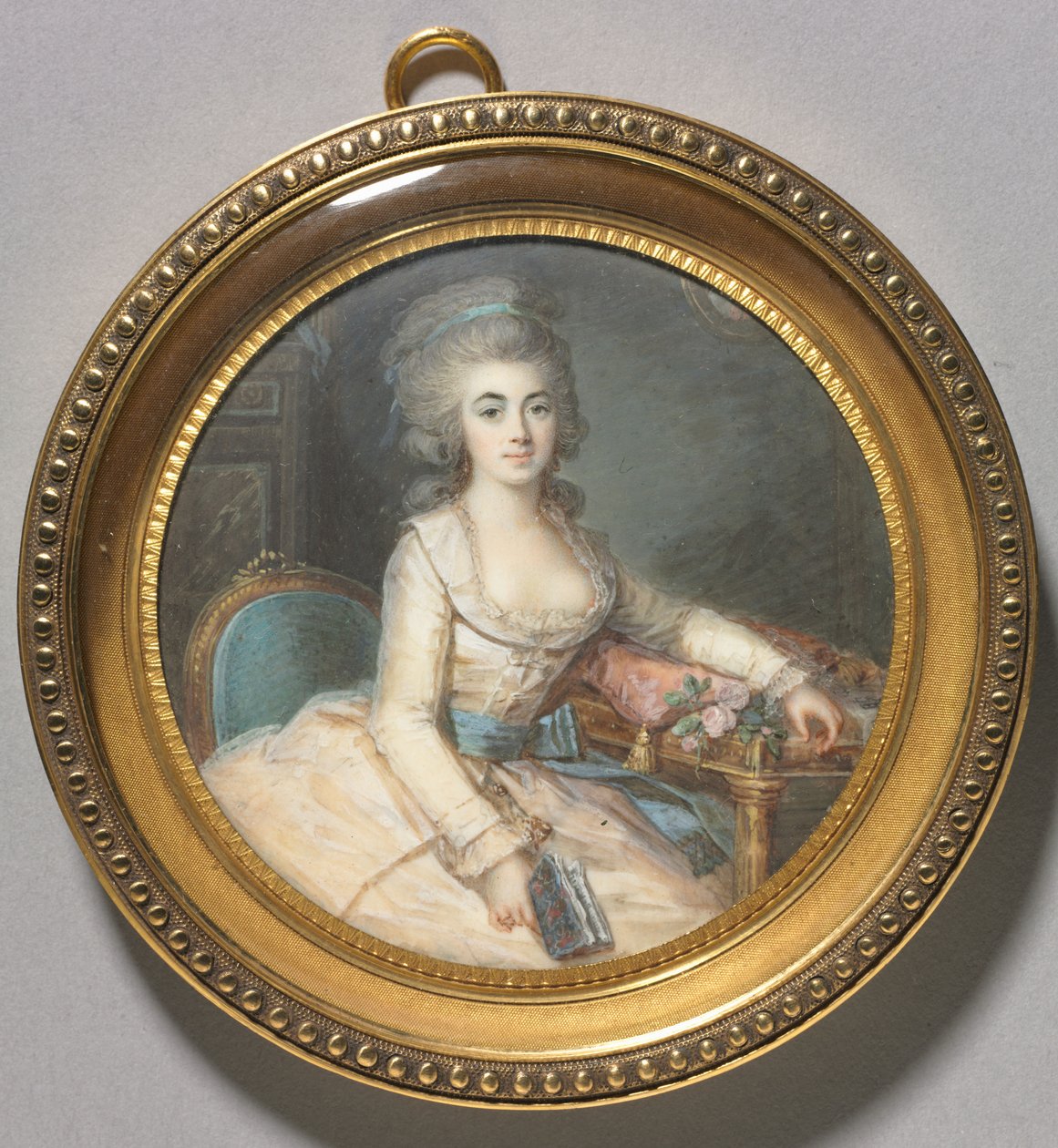 صورة لامرأة ، حوالي عام 1780 (ألوان مائية على العاج) بواسطة ماكسيميليان فيليرس