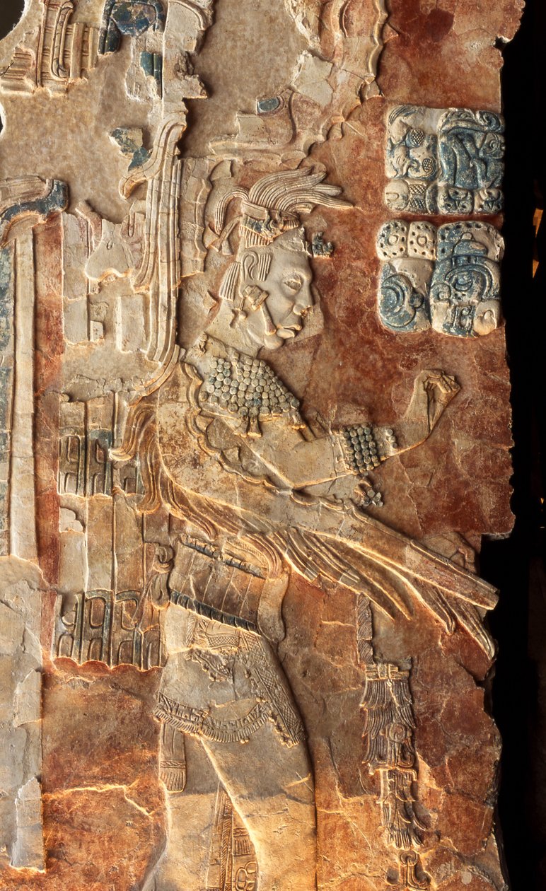King Pacal Stela 22 (الجزء الخلفي من 310202) بواسطة المايا