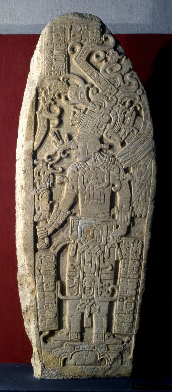Machaquila Stela 7 ، الفترة الكلاسيكية المتأخرة ، 830 م بواسطة المايا