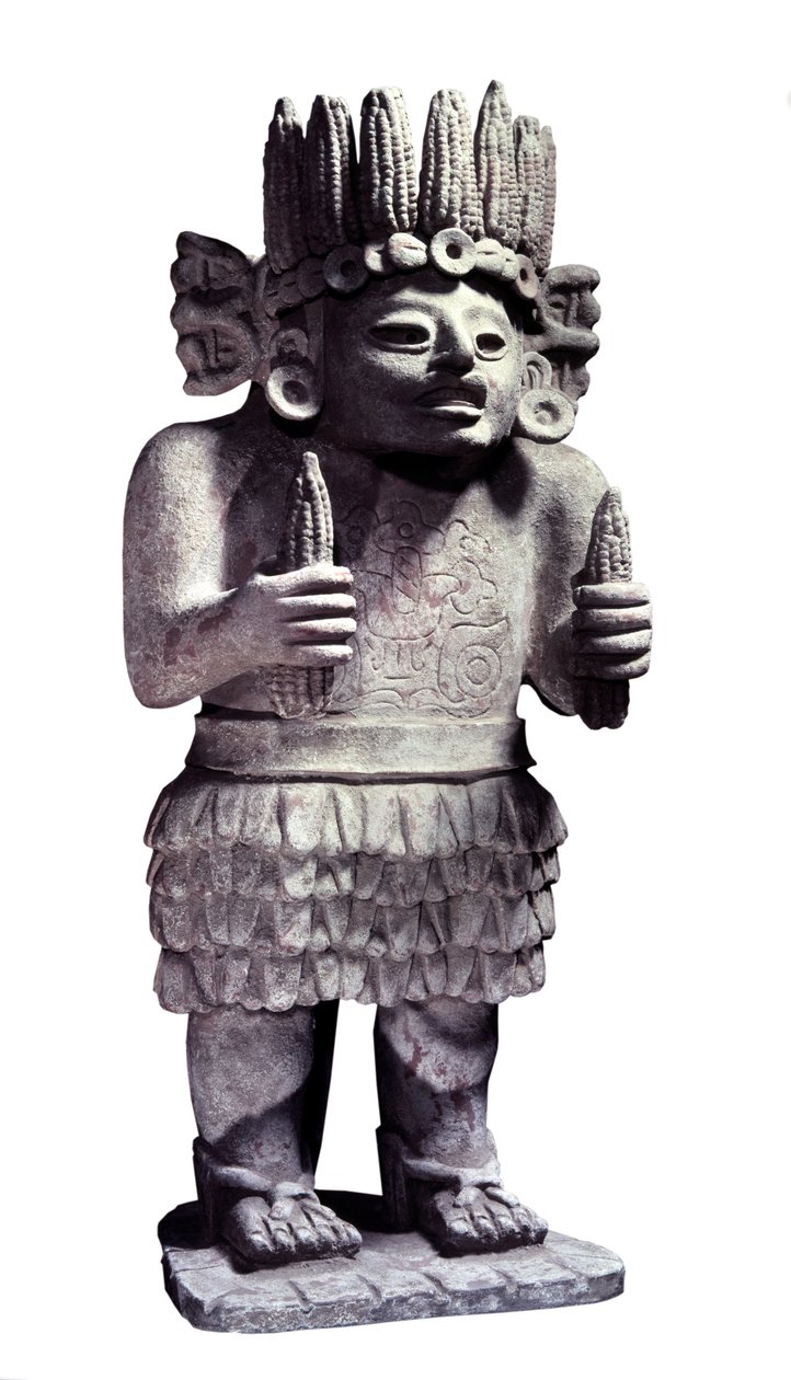 حضارة ما قبل كولومبوس: تمثال يمثل المايا إله الخادمات. باريس ، Musee de l