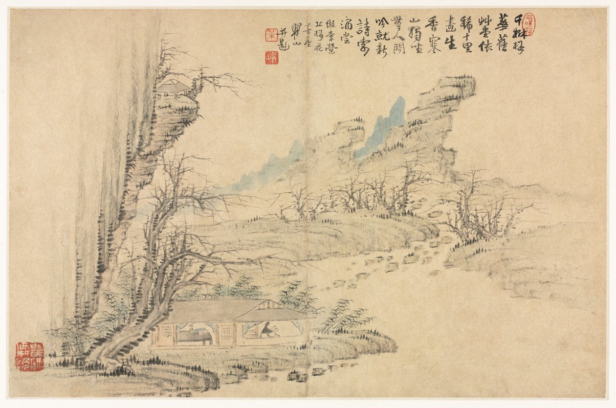 مناظر طبيعية بأنماط مختلفة بعد الأساتذة القدامى ، 1690. بواسطة مي تشينغ