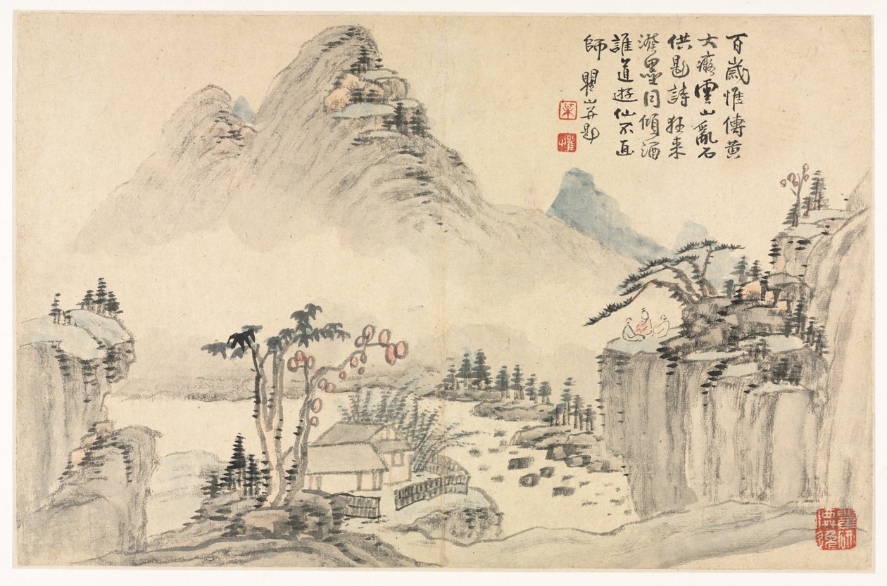 مناظر طبيعية بأنماط مختلفة بعد الأساتذة القدامى ، 1690. بواسطة مي تشينغ