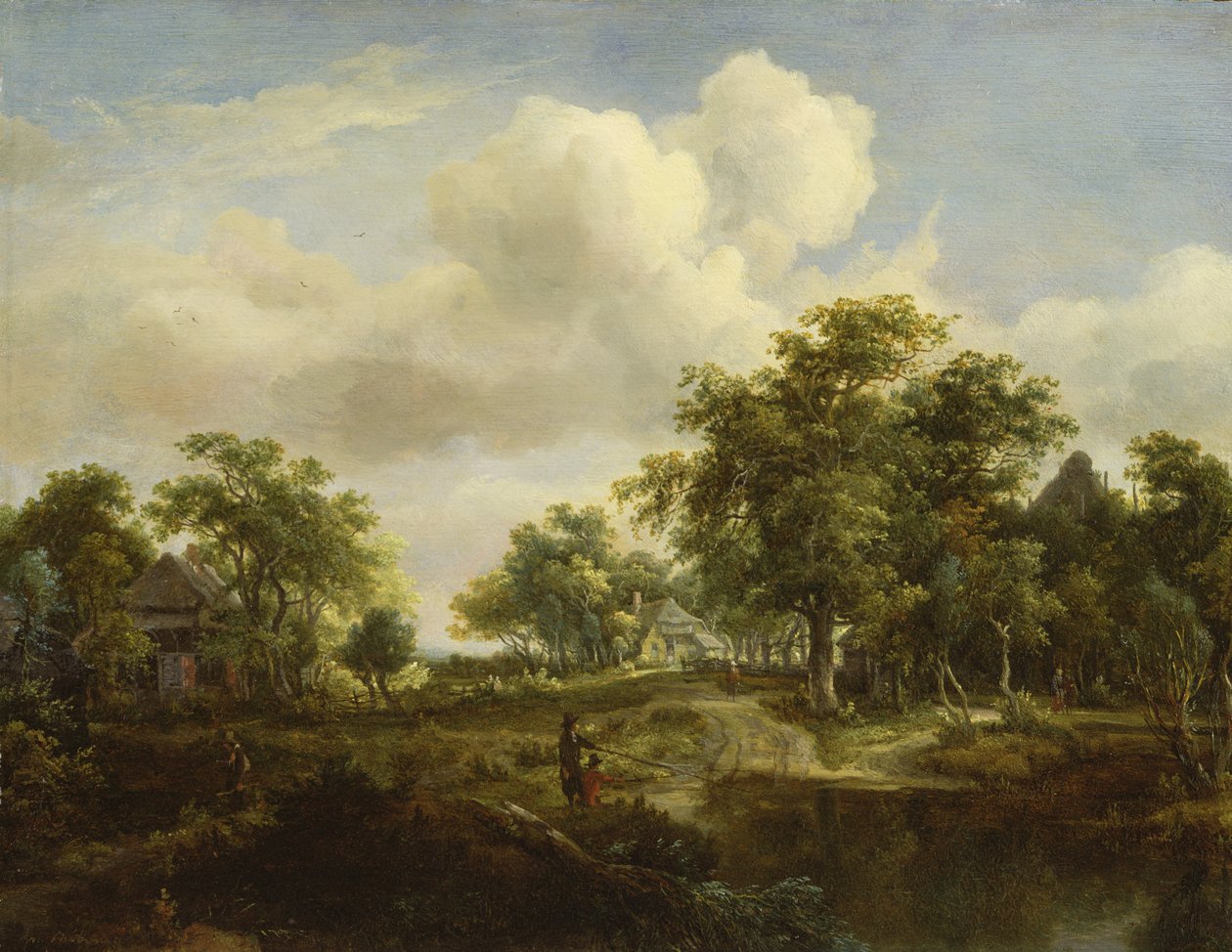 A Woodland Glade (لوحة) بواسطة ميندرت هوبيما