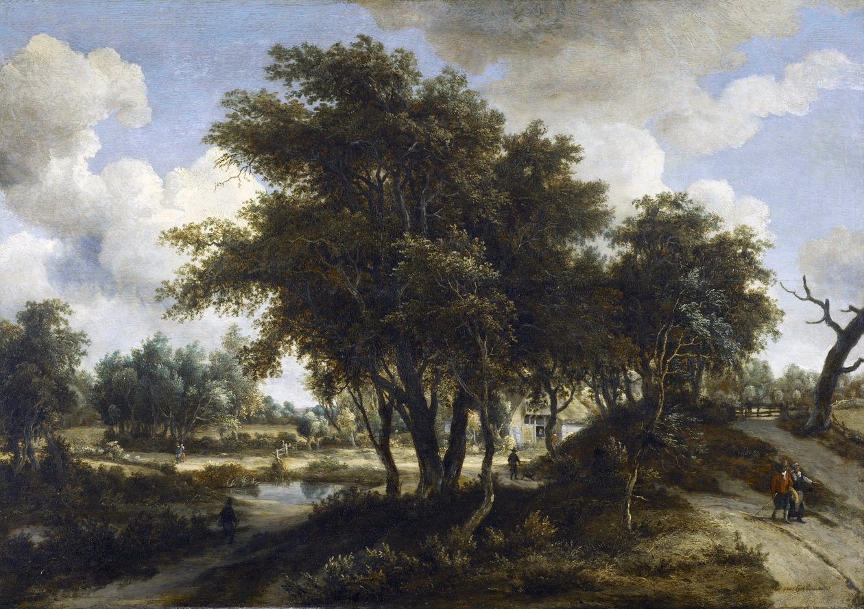 الكوخ ، c.1663 (زيت على لوح بلوط) بواسطة ميندرت هوبيما