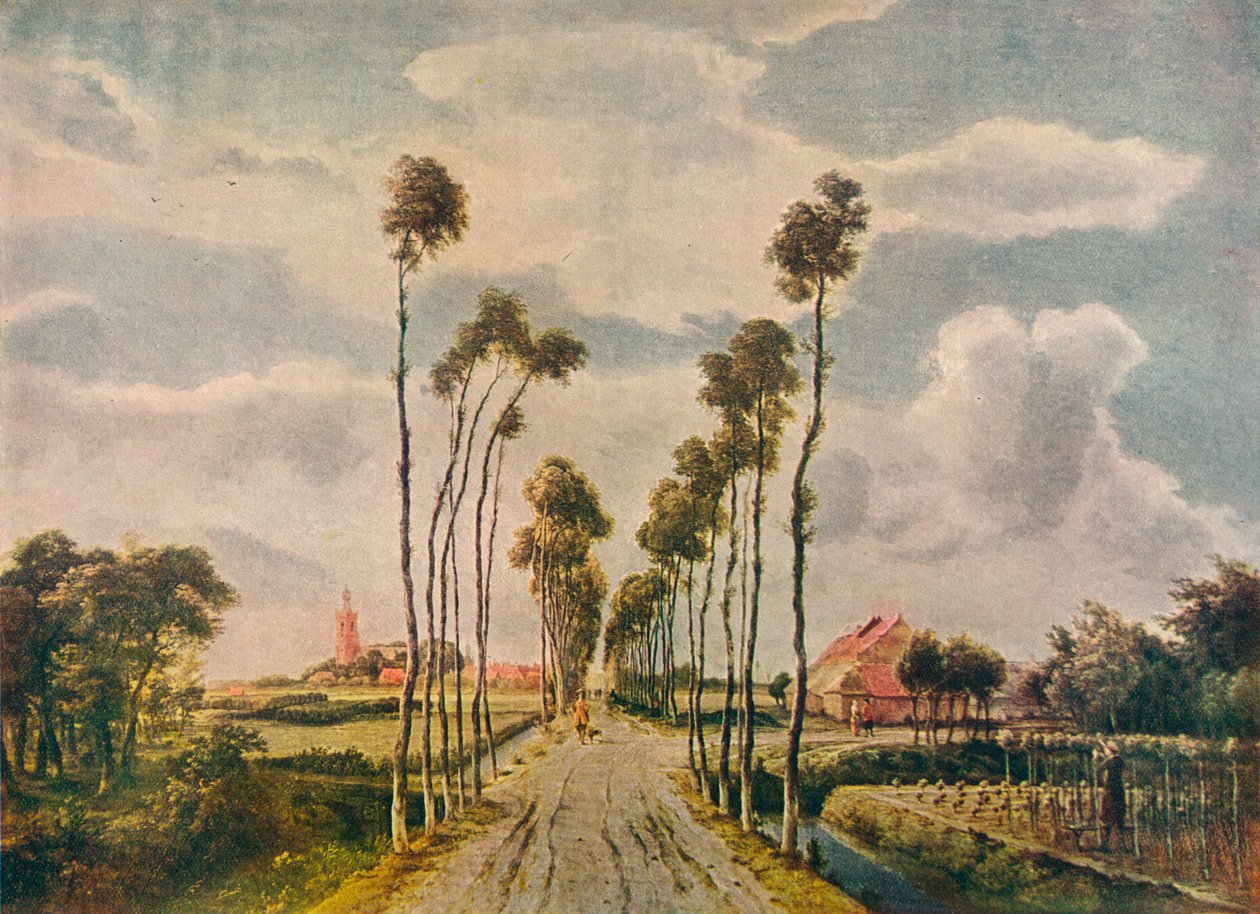 "The Avenue at Middelharnis" ، ١٦٨٩ بواسطة ميندرت هوبيما