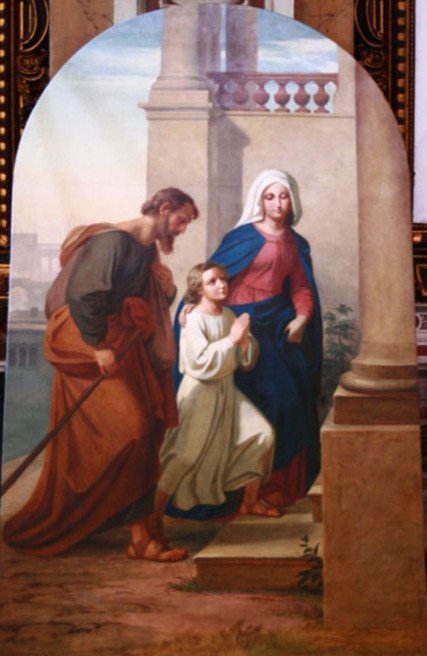 العائلة المقدسة بواسطة Melchior Paul von Deschwanden