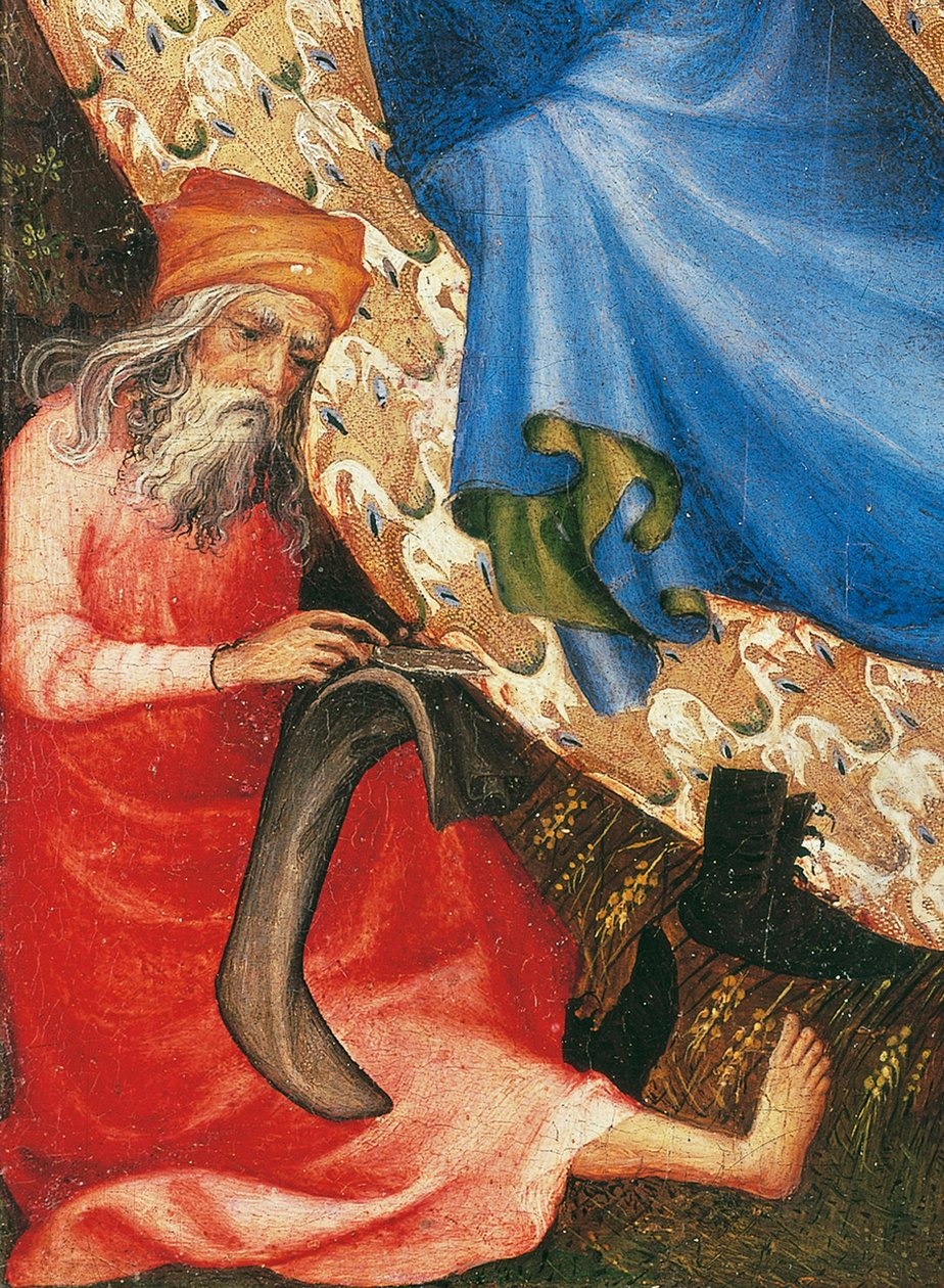Nativity (tempera on panel) (detail of 504419) بواسطة Melchior Broederlam
