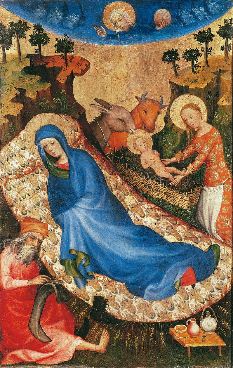 Nativity (tempera on panel) بواسطة Melchior Broederlam