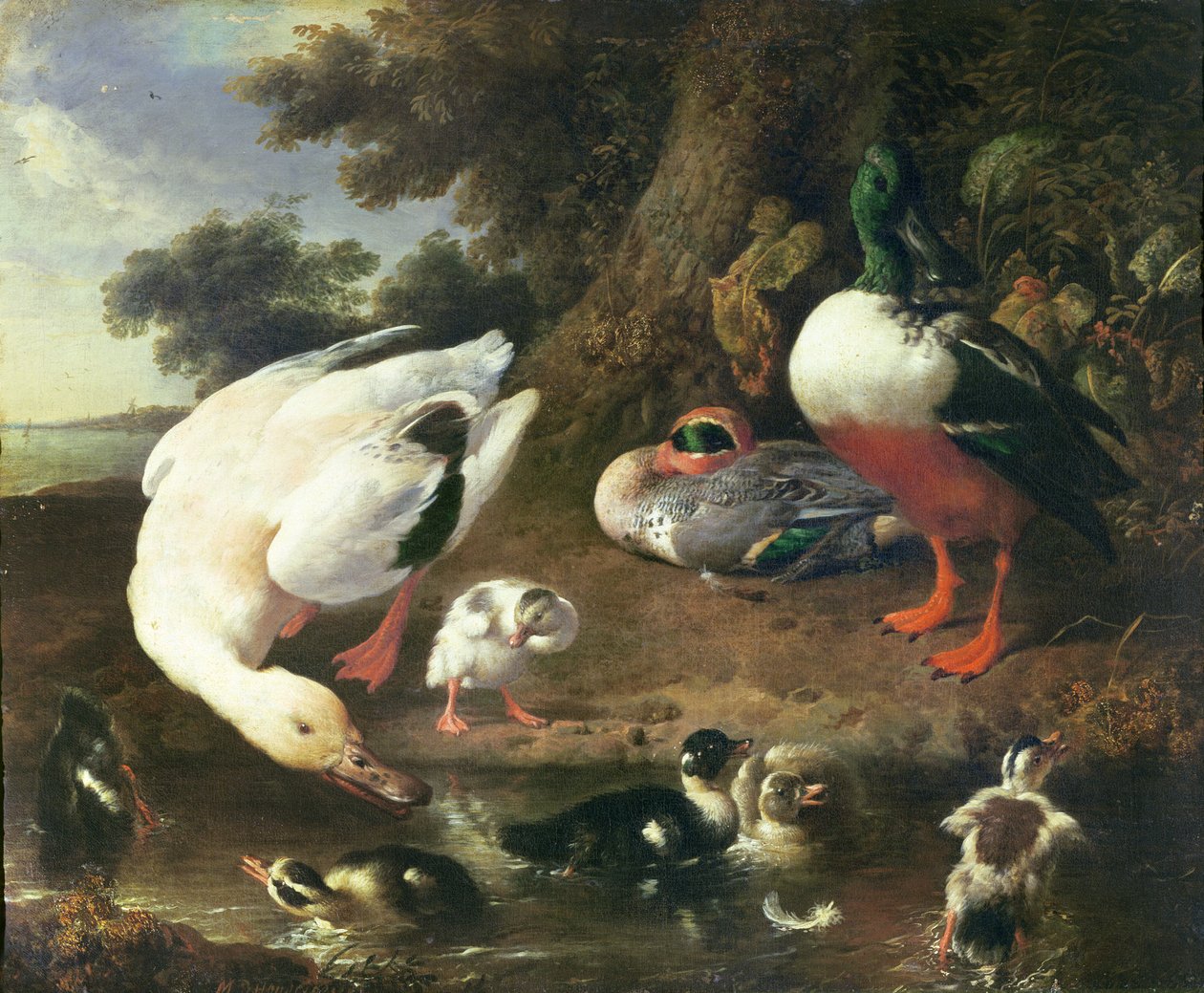 البط مزرعة بواسطة Melchior de Hondecoeter