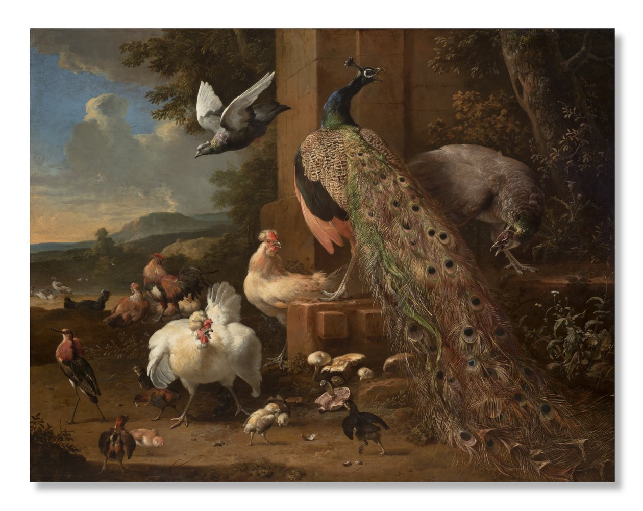 ميناجيري ، 1680 بواسطة Melchior de Hondecoeter