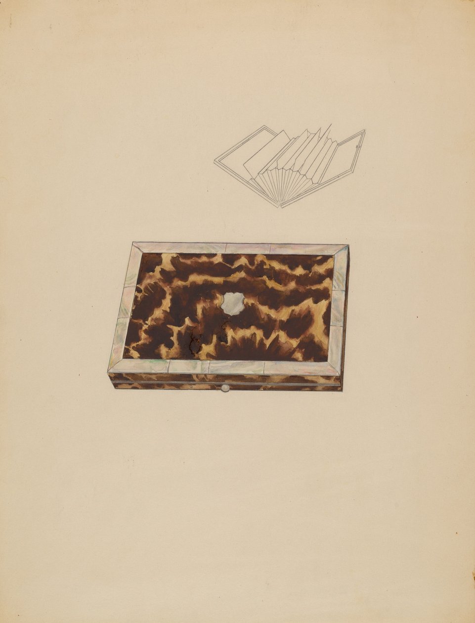 حافظة البطاقة ، ج. 1936. بواسطة ميليتا هوفمان