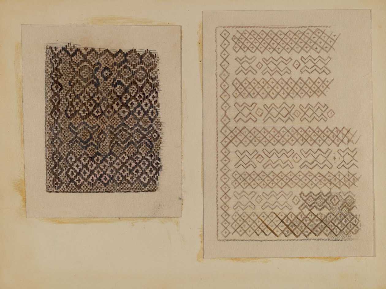 مادة منسوجة من ذيل القط ، ج. 1935. بواسطة ميليتا هوفمان