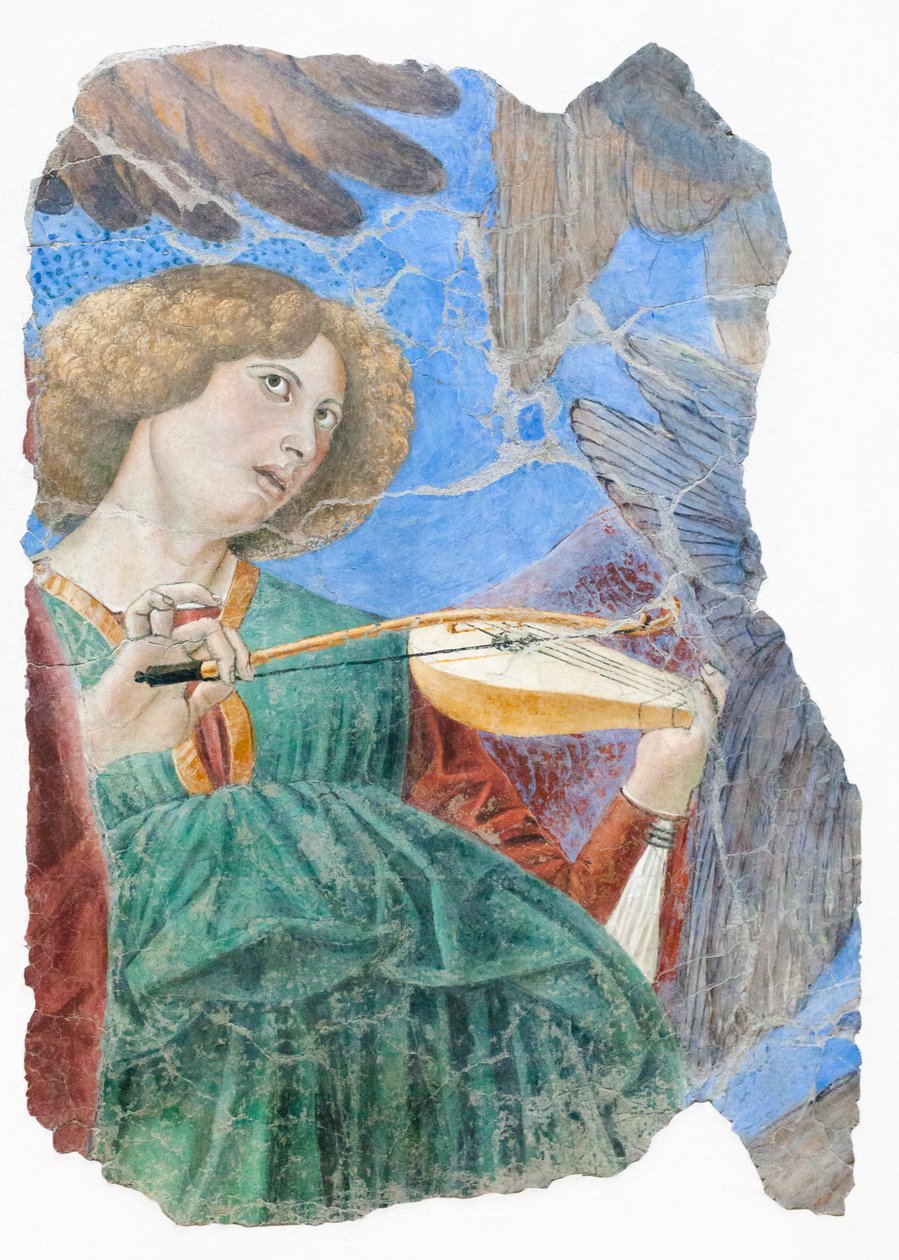 ملائكة صنع الموسيقى ، حوالي عام 1480 (في الهواء الطلق) بواسطة Melozzo da Forli