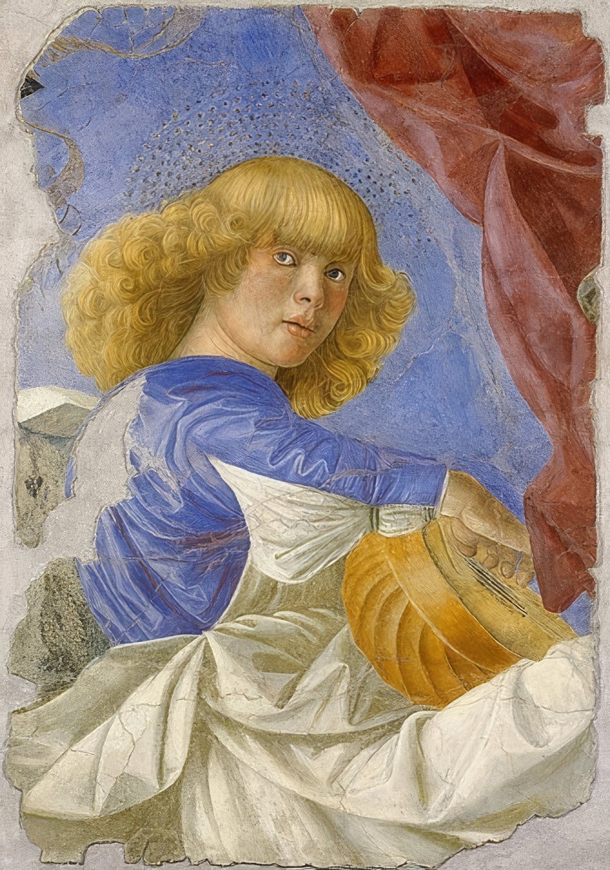 ملاك صنع الموسيقى. حوالي 1480 بواسطة Melozzo da Forli