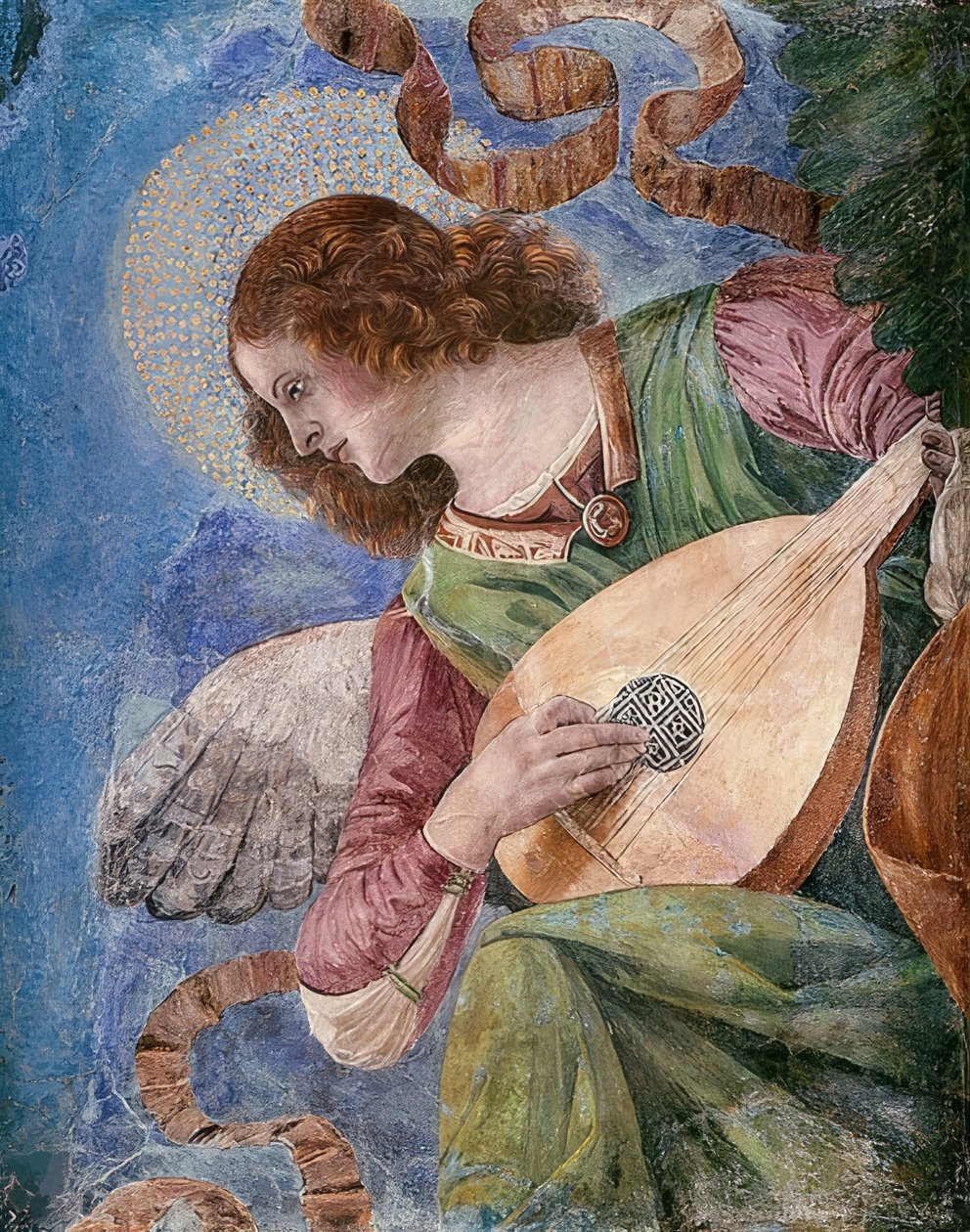 ملاك صنع الموسيقى. حوالي 1480 بواسطة Melozzo da Forli