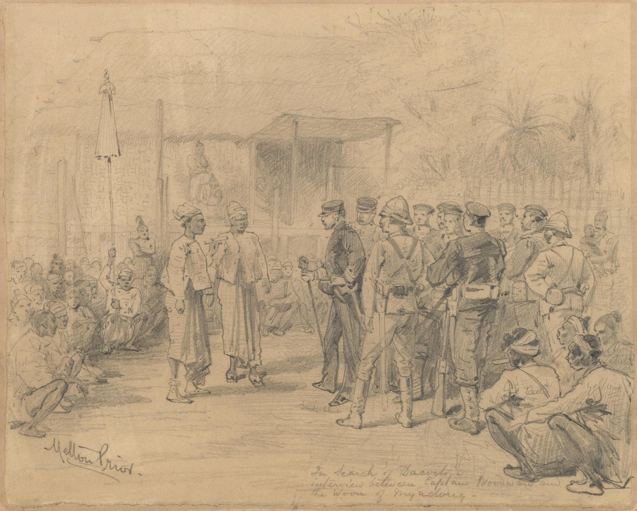 بحثًا عن Dacoits ، c.1885 بواسطة ميلتون بريور