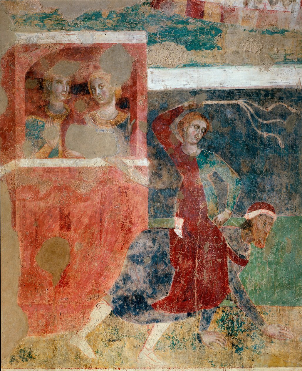 الصعود والهبوط في بدايات الشاب في أسرار الحب والتفاصيل ، أوائل القرن الرابع عشر (فريسكو) بواسطة Memmo di Filippuccio