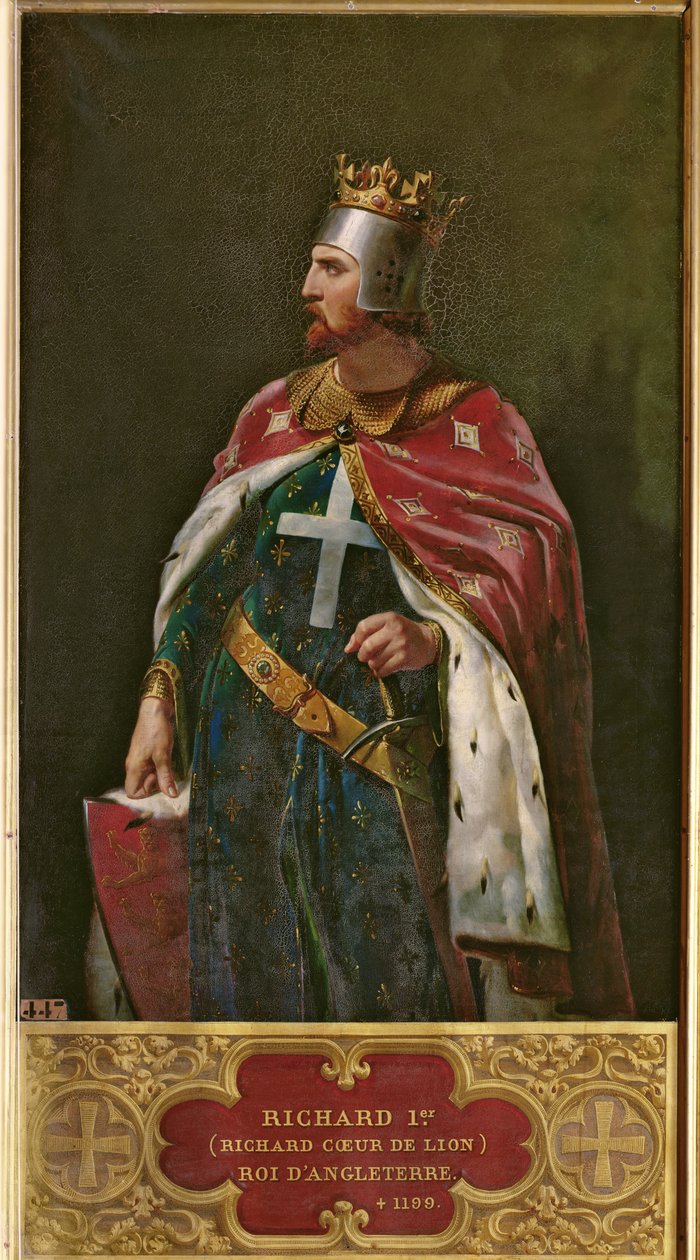 ريتشارد الأول قلب الأسد (1157-1199) ملك إنجلترا ، 1841 بواسطة ميري جوزيف بلونديل