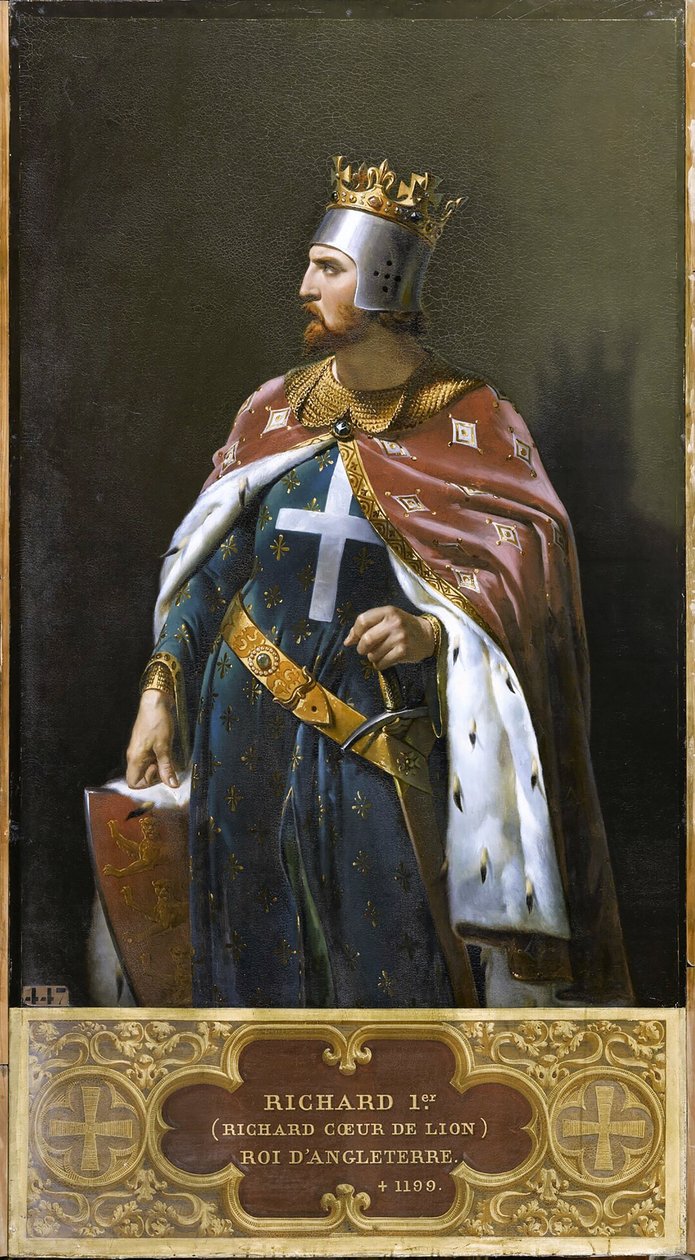 ريتشارد الأول قلب الأسد 1841. بواسطة ميري جوزيف بلونديل