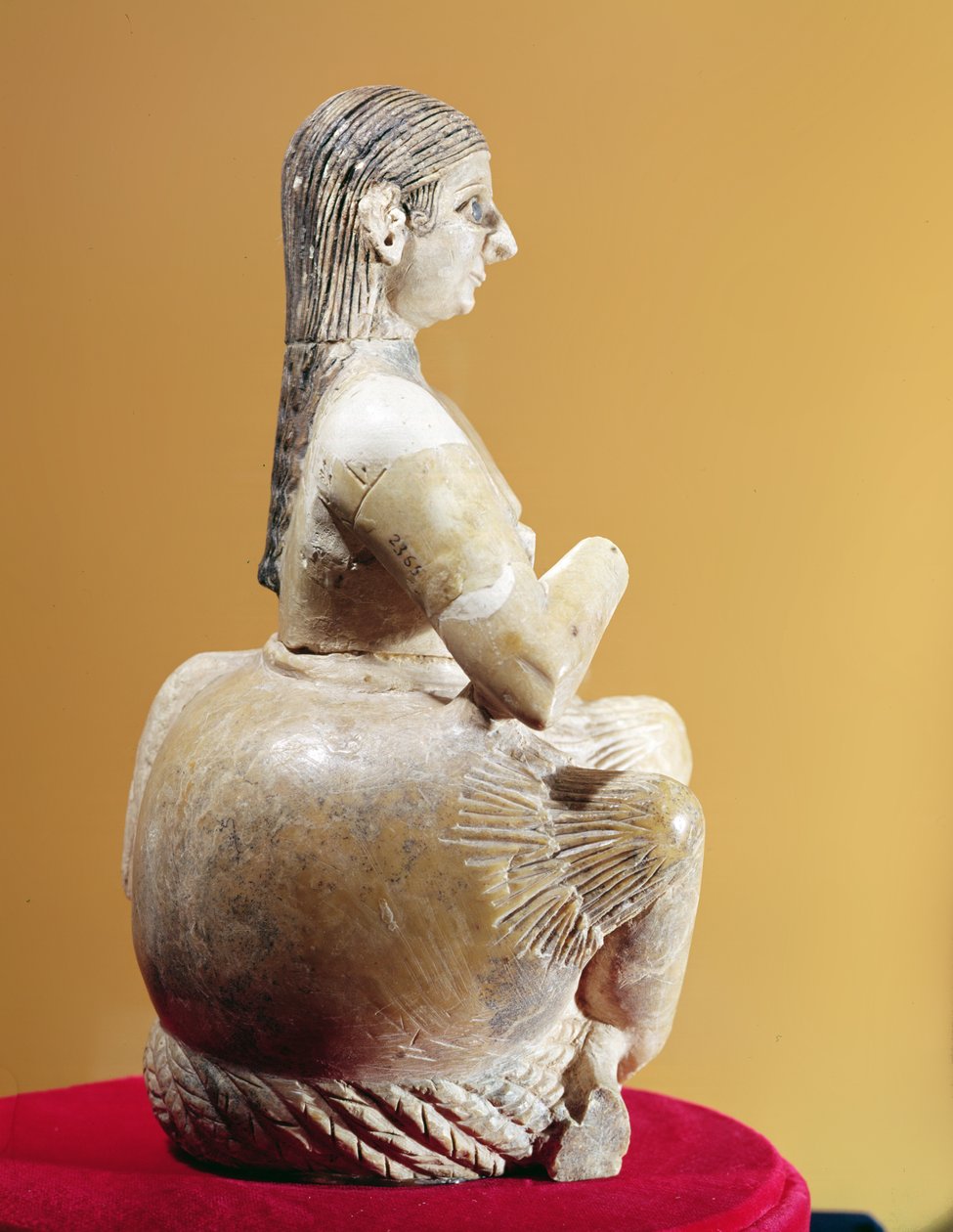 المغنية ، Ur-Nina (عرض الملف الشخصي) ، c.2800-2300 قبل الميلاد (المرمر) بواسطة بلاد ما بين النهرين